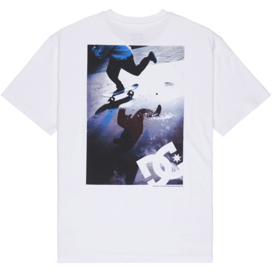 2026 DC Shoes Mens Pushing Forward T-Shirt EDYZT04500 - White